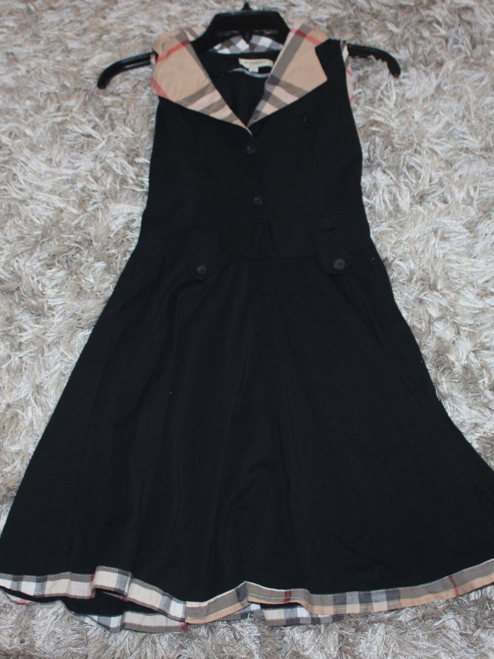 Burberry Black Dress Size Medium Runs small